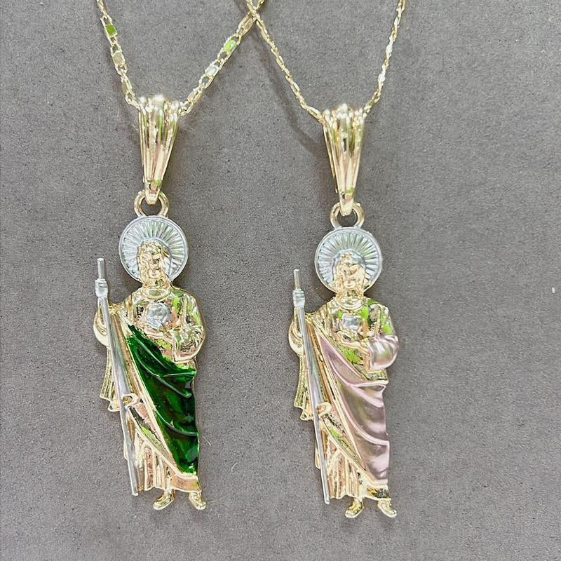 Cadena De San Juditas En Chapa De Oro De 18K RAF ROSSI GOLD PLATED