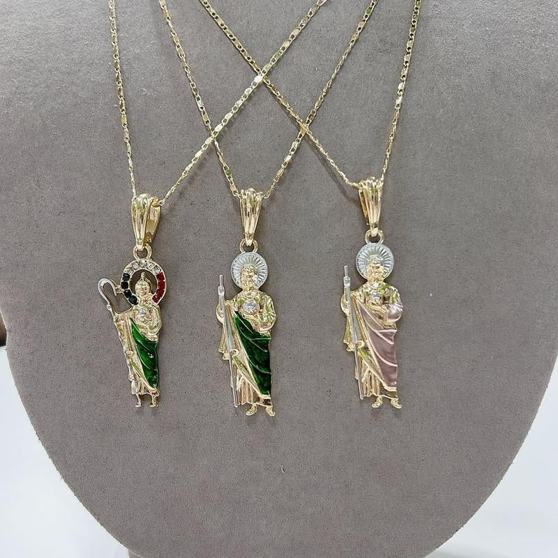 Cadena De San Juditas En Chapa De Oro De 18K RAF ROSSI GOLD PLATED