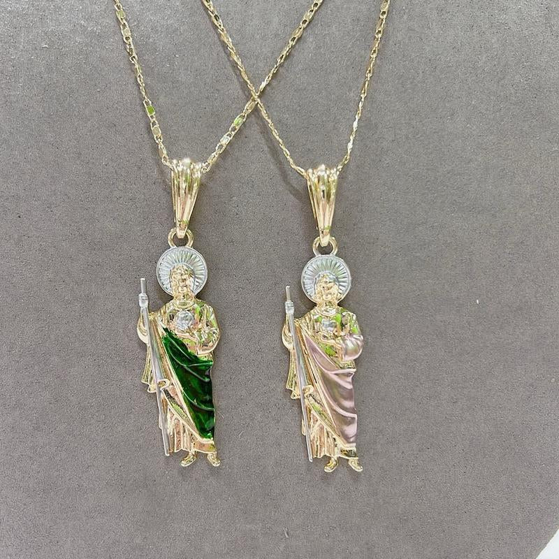 Cadena De San Juditas En Chapa De Oro De 18K RAF ROSSI GOLD PLATED